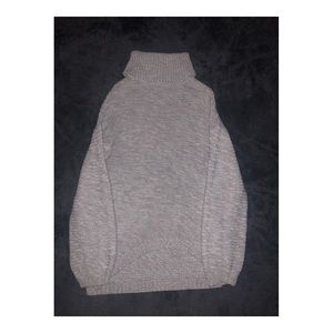 Gray Turtleneck Sweater